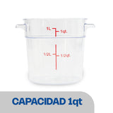 Recipientes Graduado Redondo 1 Qt Caledonia REPORE-1