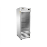 Refrigerador Vertical Acero Inox Puerta de Cristal 23 Pies Rhino REVECRI-23