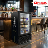 Refrigerador Vertical Negro Cervecero 1 Puerta Cristal Luz Led 4 Pies (1029910) Imbera CCV72