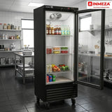 Refrigerador Vertical Vinil Negro 1 Puerta Cristal 220V 17 Pies Asber ARM-17 HC 220