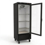 Refrigerador Vertical Vinil Negro 1 Puerta Cristal 220V 17 Pies Asber ARM-17 HC 220