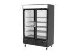 Refrigerador Vertical Vinil Negro 2 Puertas Cristal 49 Pies Asber ARMD-49 HC