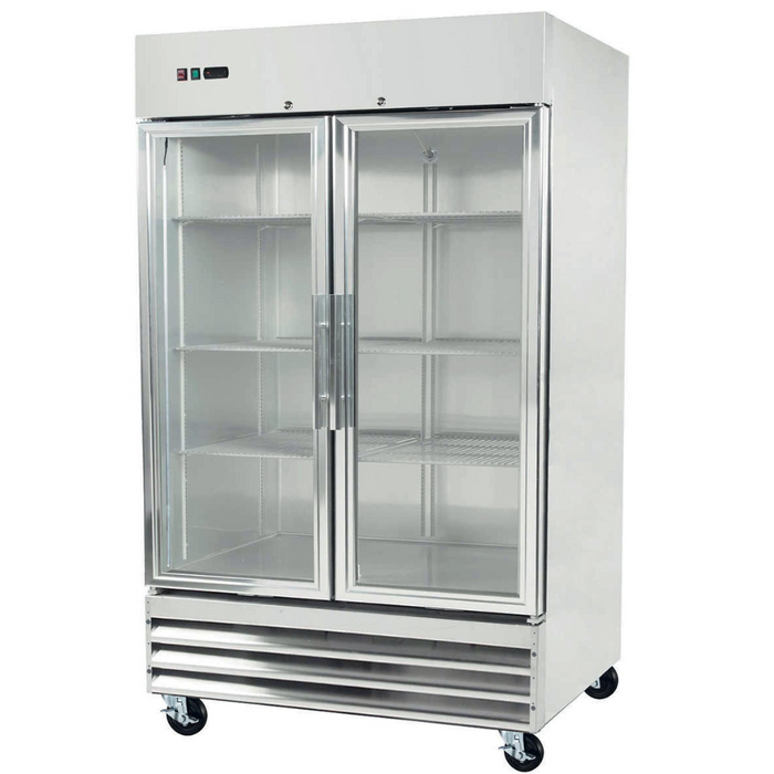 Congelador Vertical 2 Puertas Cristal Acero Inox 899.5L Torrey CVCA-47UI