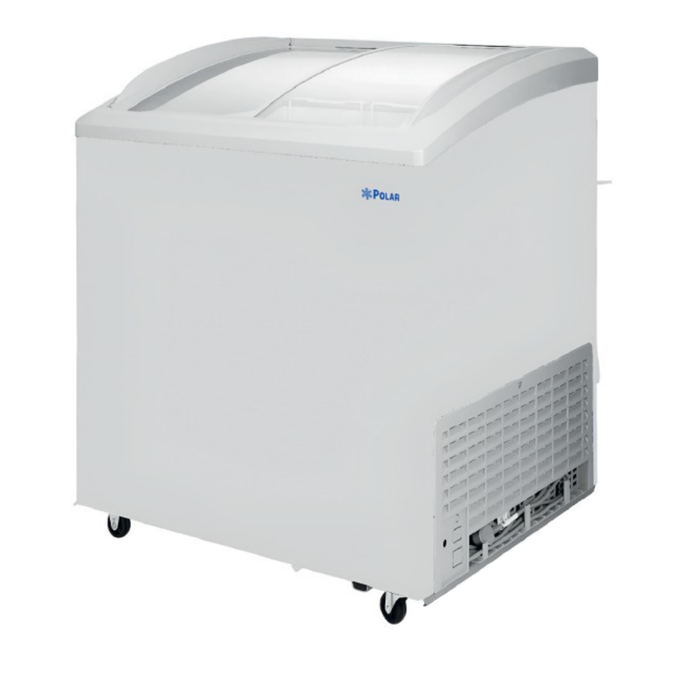 Congelador Horizontal Tapa Cristal Curvo 217L Polar CH-300CR