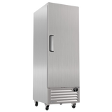 Congelador Vertical 1 Puertas Acero Inox Luz Led  23.4Pies (1028549) Imbera RIB23F-1