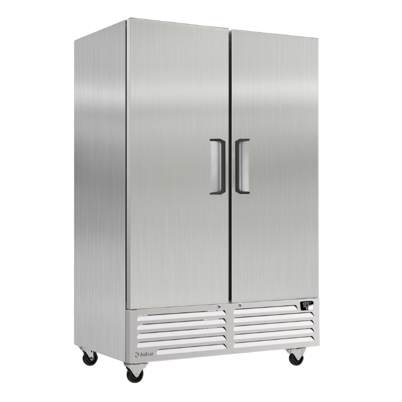 Refrigerador Vertical 2 Puertas Acero Inox Luz Led 49 Pies (1028422) Imbera RIB49C-HC-2
