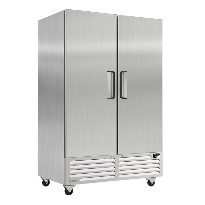 Refrigerador Vertical 2 Puertas Acero Inox Luz Led 49 Pies (1028422) Imbera RIB49C-HC-2
