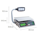 Torrey PCR-40-T Bascula Digital con Memoria Acero Inoxidable Torreta División mínima 0-8kg 0.005kg, 8-40kg 0.010kg 0PCR40T-N