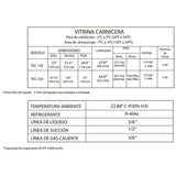 Torrey TEC250-AI TEC250LULAI Vitrina tramo exhibidor carnicero modular 2.5m frente (PTVC-0002) Envío por cobrar Vitrinas / Exhibidores TORREY 