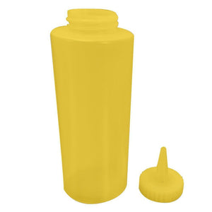 ISBW SBY-12 PLTHSB012Y Botella Dispensador exprimible Amarillo 12 Oz (354.88 ml) Utensilios ISBW 