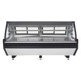 Vitrina Carnicera Acero Inox con Mosaico Negro Luz Led 636 L (1029120) Imbera VMCA-250AI