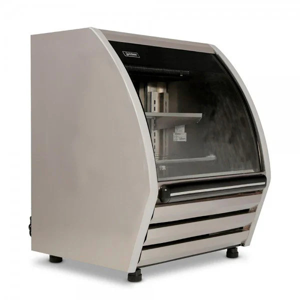 Vitrina Cremera Acero Inox Luz Led 8 pies (1026443) Imbera PHS-8AI F1