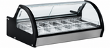 Vitrina Exhibidora De Helados De 6 Insertos Sobre Mostrador 780W 110V Migsa RTD-122L-1