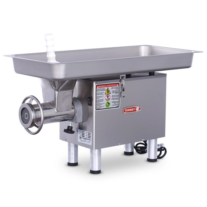Molino Carne Para Mesa Acero Inox 1HP 110V Torrey M-22-RSS-1