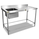 Fregadero una Tarja Izquierda Acero Inoxidable INMEZA FACTORY F1II