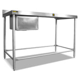 Fregadero una Tarja Izquierda Acero Inoxidable INMEZA FACTORY F1II