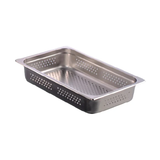 Inserto Gn Cuarto Perforado En Acero Inoxidable 26.5x16.2x15 Cm Migsa IP4CUARTO-15P