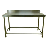 INMEZA MP138i Mesa Pared 138 x 70 s/ borde s/entrepano pata inox