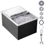 Hielera Empotrable de Acero Inox 40.9 qt, Tubo y Tapón de Drenaje Incluidos  VEVOR FG-SKU11