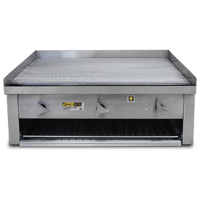 Plancha Mediana a Gas LP 3 Quemadores INMEZA FACTORY PLAMI LP