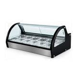 Vitrina Exhibidora De Helados De 6 Insertos Sobre Mostrador 780W 110V Migsa RTD-122L-1