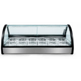 Vitrina Exhibidora De Helados De 6 Insertos Sobre Mostrador 780W 110V Migsa RTD-122L-1