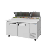 Mesa Preparación Pizzas 2 Puertas Sólidas 20 Pies Sobrinox MRPS-67-2S