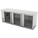 ASBER ABBC-94-SG-HC Refrigerador Contrabarra Acero Inoxidable 3 puertas de Cristal 26.4 Pies3 Envio Cobrar Refrigeracion ASBER 