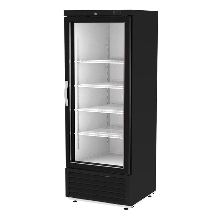 Refrigerador Vertical Vinil Negro 1 Puerta Cristal 17 Pies Asber ARM-17 HC