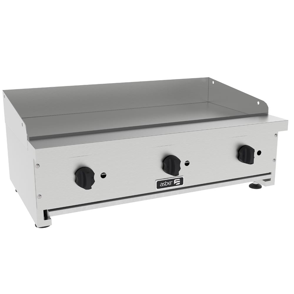 Asber ASMG-36 Plancha lisa a Gas 3 Quemadores