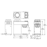 Cafetera Percoladora Para 2 Jarras 2 Calentadores Independientes BUNN 13300.0060