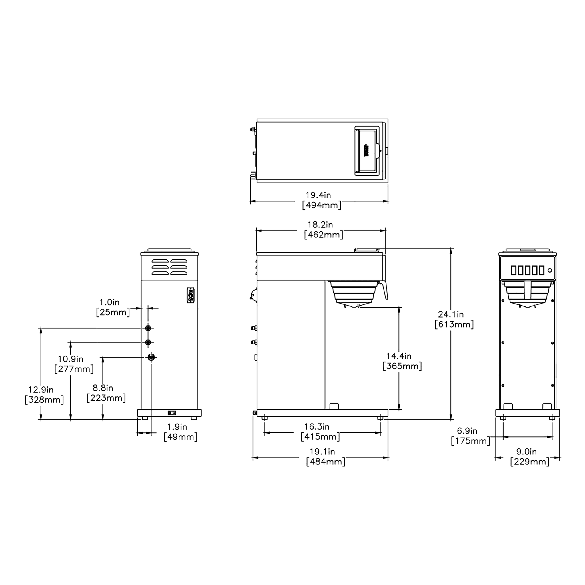 Bunn 23001.0116 Cafetera Dispensadora Airpot Acero Inoxidable