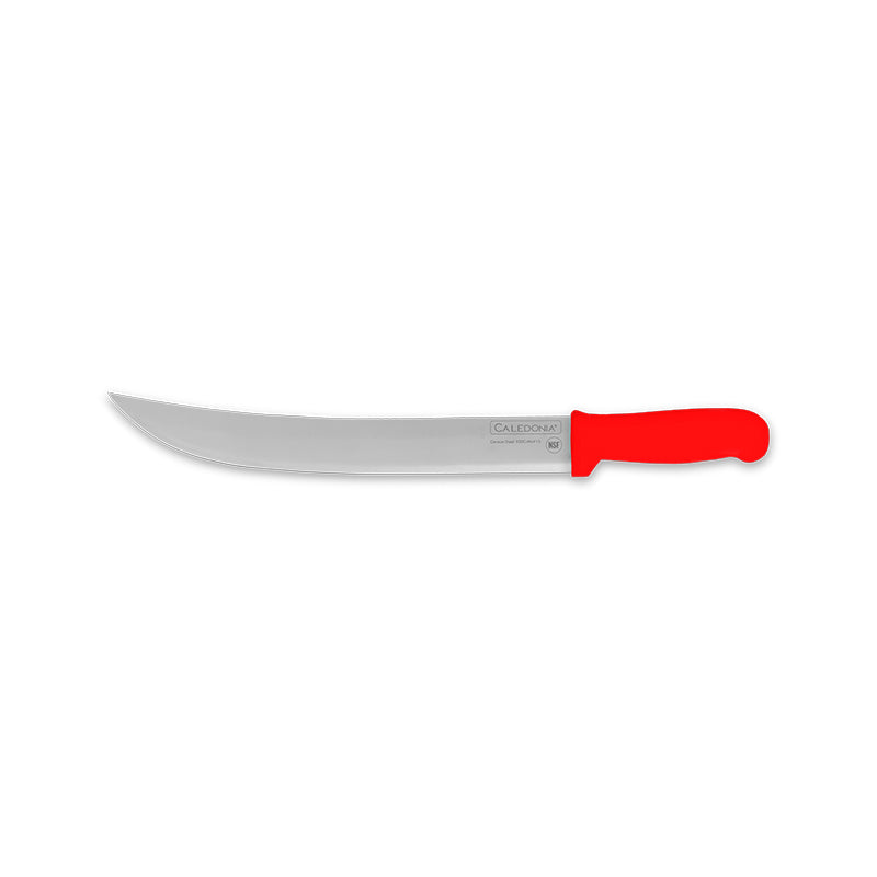 Caledonia cabic-12r cuchillo bistecero curvo 12" rojo