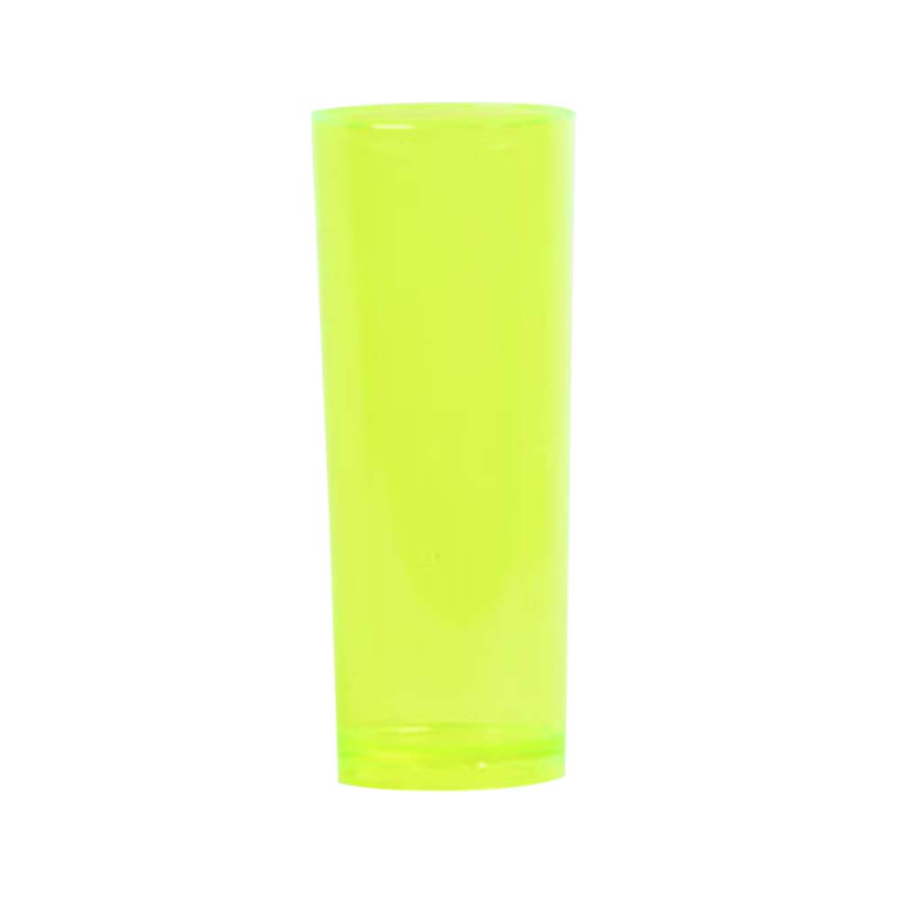 Besthelg 21313-A Vasos de Policarbonato Fluorescentes Amarillos (CAJA CON 100 PIEZAS)