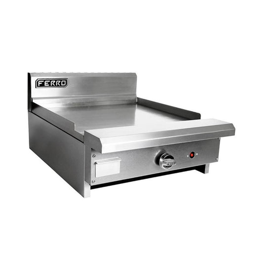 Ferro 23151105 Plancha 24" De Mesa Acero Inoxidable 2 Quemadores Ferro