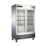 ICEHAUS RV-2PC-SS-01 Refrigerador Inox 2 Puertas de Cristal