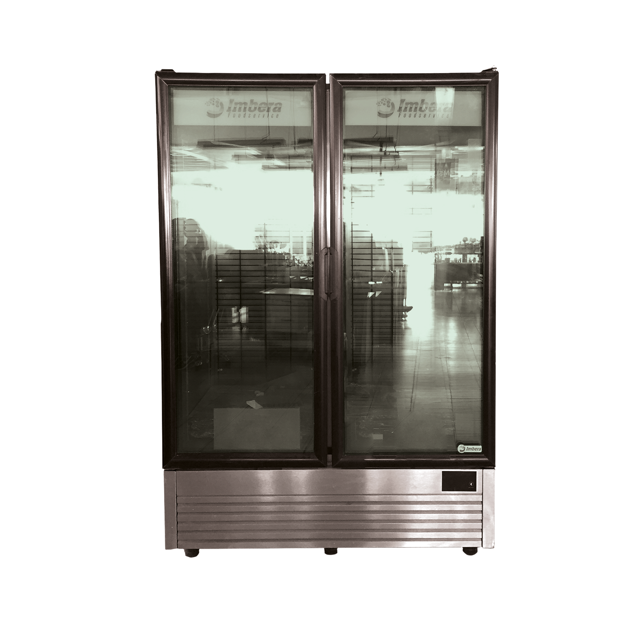 Imbera VFD43B Congelador Vertical Esmaltado Blanco con Control Inteligente 115 V