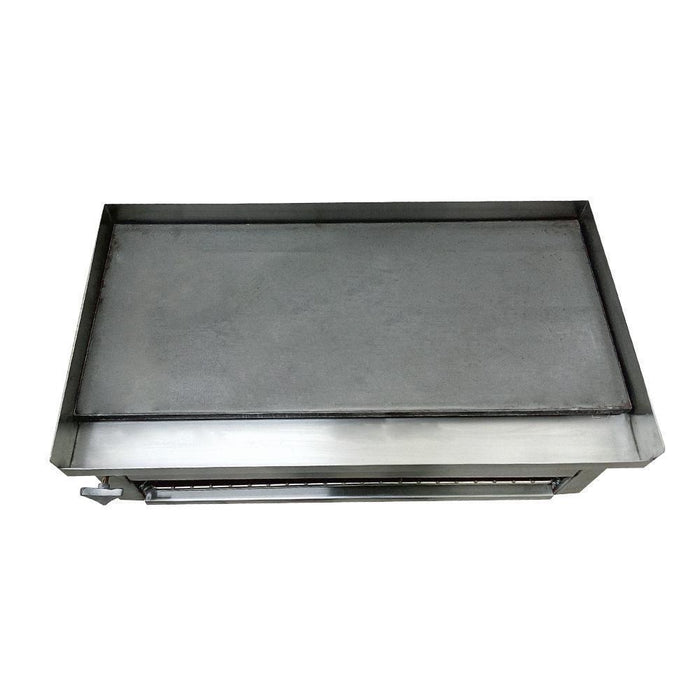 INMEZA PLAFi Plancha Frontal con Salamandra Línea Comercial 70 x 35 cm Acero Inoxidable Teriyaki Teppanyaki Planchas INMEZA 