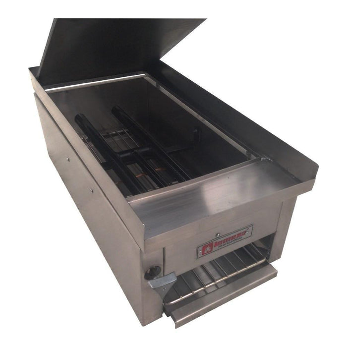 INMEZA PLALi Plancha Lateral con Salamandra Línea Comercial 35 x 70 Teriyaki Teppanyaki Planchas INMEZA 
