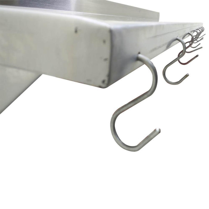 INMEZA RE140 Repisa Garabato Mediana Inoxidable 140 cm Repisas / Garabatos INMEZA 