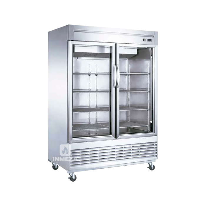 Congelador Vertical 2 Puertas De Cristal 1,350 L 110V Migsa UR-54F-2G