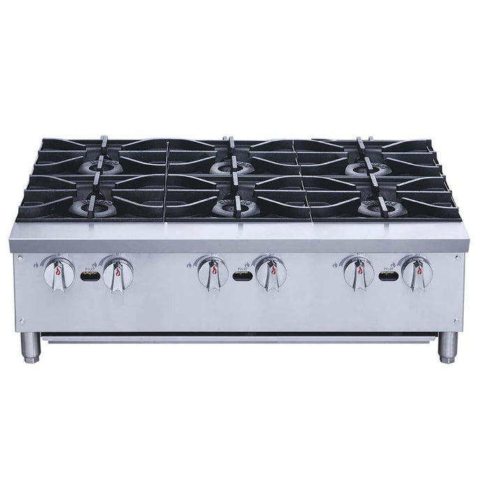 Parrilla 6 Quemadores a Gas Migsa XRB-6-MG