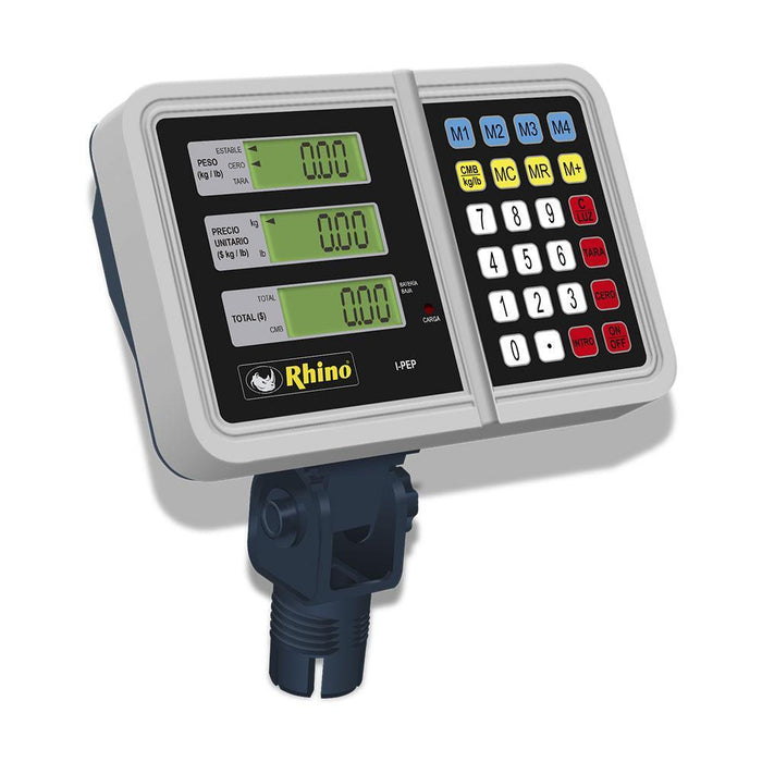 Rhino I-PEP Indicador Báscula Electrónica 3 LCD Backlight 4 Memorias Accesorios Báscula Rhino 