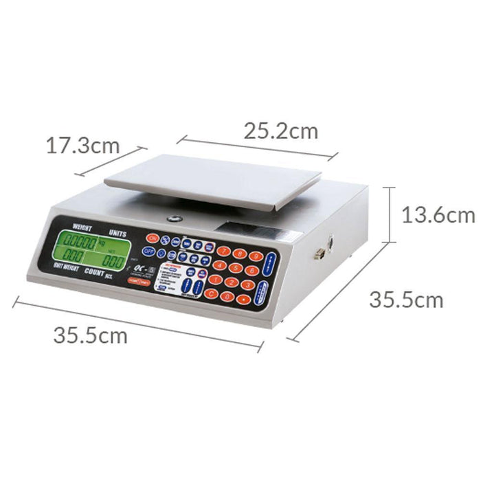 TORREY QC-5 Bascula Digital Memoria de 50 productos Acero Inoxidable Kilos Libras Onzas 5 kg (0QC5 QC5) Basculas TORREY 