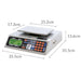 TORREY QC-5 Bascula Digital Memoria de 50 productos Acero Inoxidable Kilos Libras Onzas 5 kg (0QC5 QC5) Basculas TORREY 