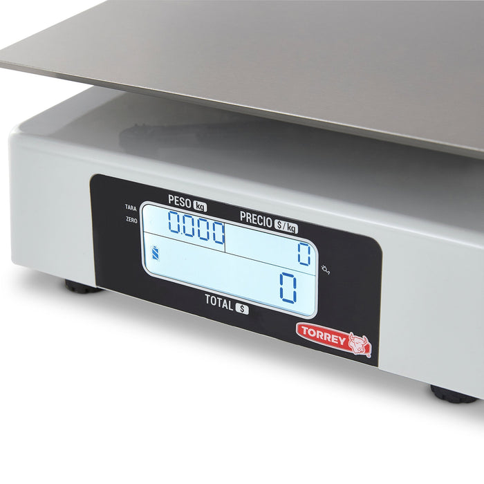 Báscula Digital, Tri-Rango Para Mayor Exactitud Acero Inox 30kg Torrey SX-30 PRO