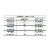 BAK PZA7150 Charola pizza aluminio 19.6" (50cm) Charolas Bak 