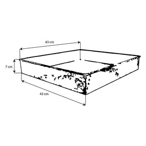 BAK REGCH28 Charola Rectangular reparto Galvanizada CHICA 43x43x7 Envío por Cobrar Charolas de Pan Bak 