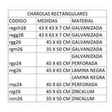 BAK REGCH28 Charola Rectangular reparto Galvanizada CHICA 43x43x7 Envío por Cobrar Charolas de Pan Bak 