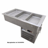 EDESA DRFB-311-CU Mesa fría con Tina Refrigerada para 3 Enteros 110V Envio Cobrar Refrigeracion EDESA 